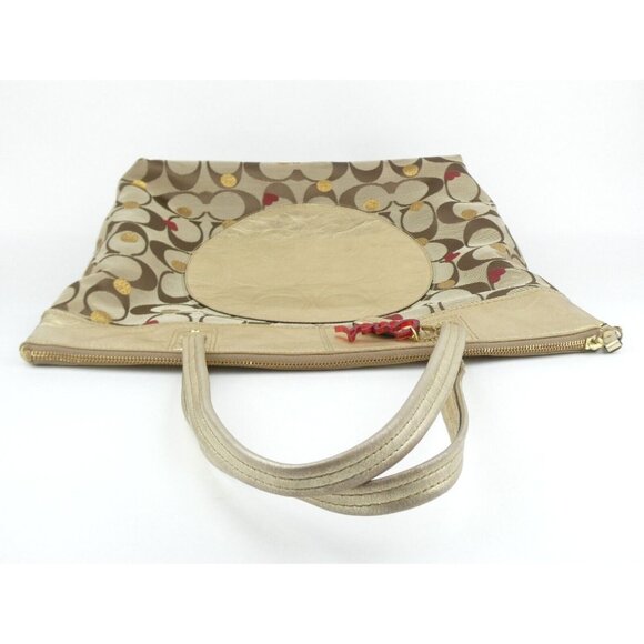 Coach Laura Signature Khaki Secret Admirer Tote F18870 - Picture 5 of 16